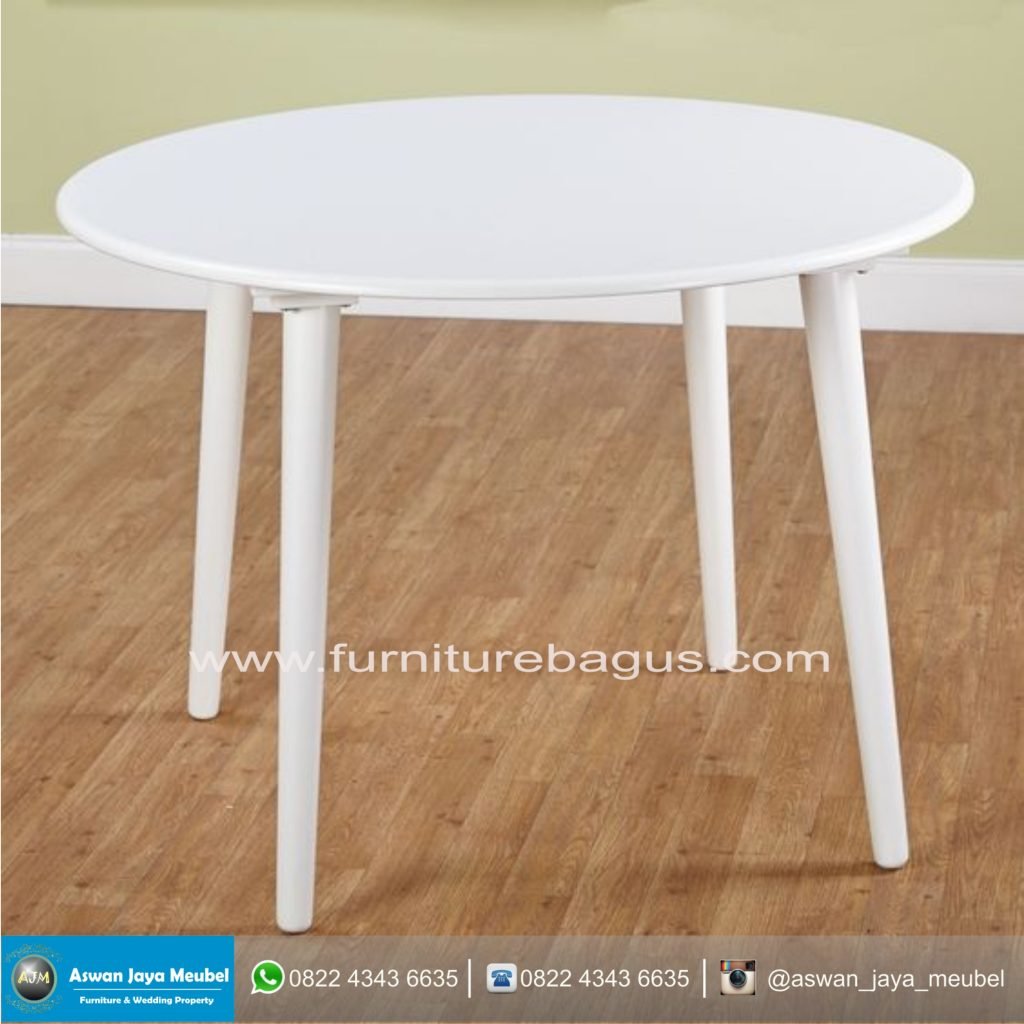 Meja Cafe Duco Putih