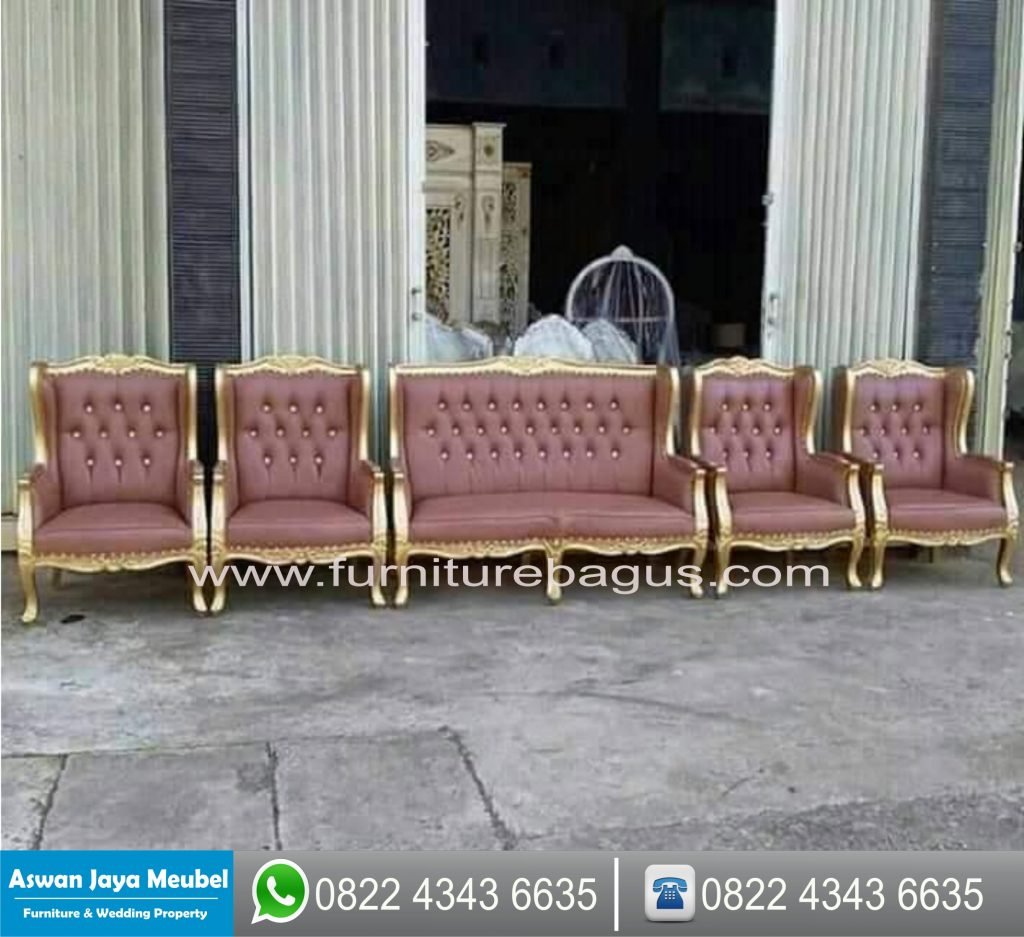 Kursi Pelaminan Wing gold
